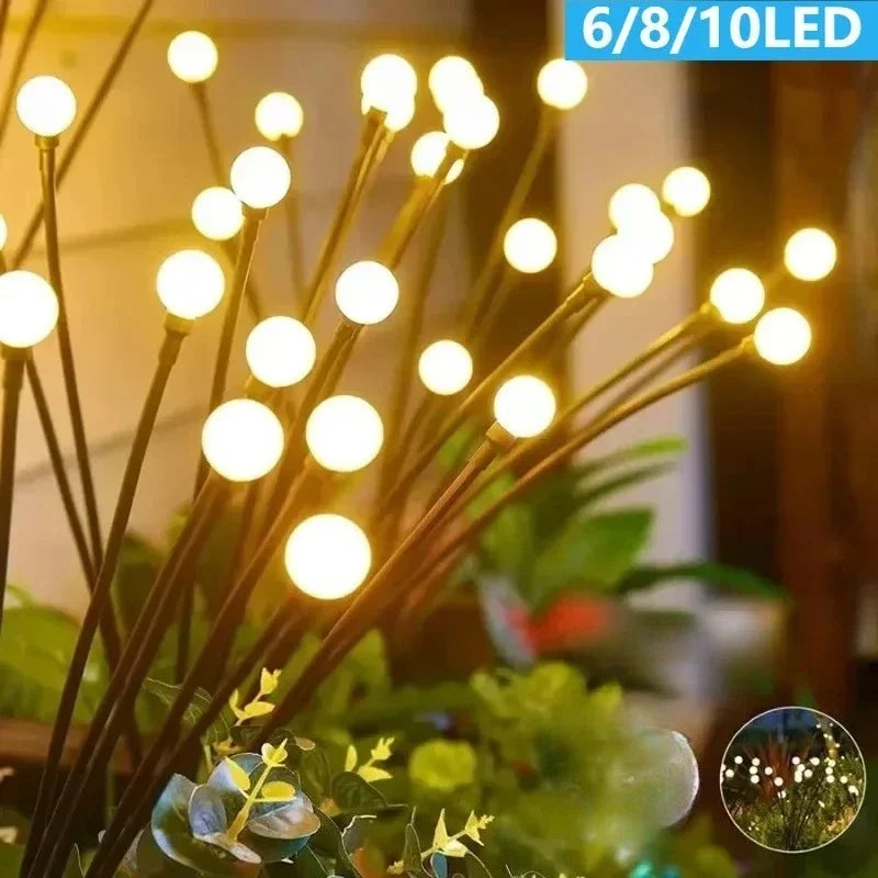 Solar Firefly String Lights – Outdoor Garden Lawn Stake Light