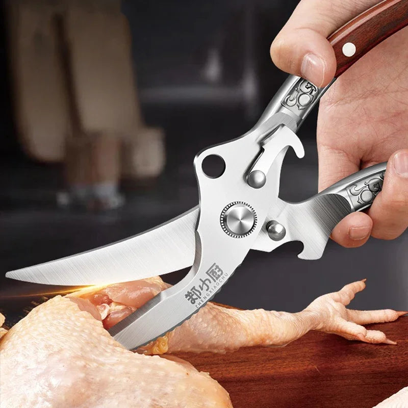 Heavy-Duty Stainless Steel Kitchen Scissors & Poultry Shears