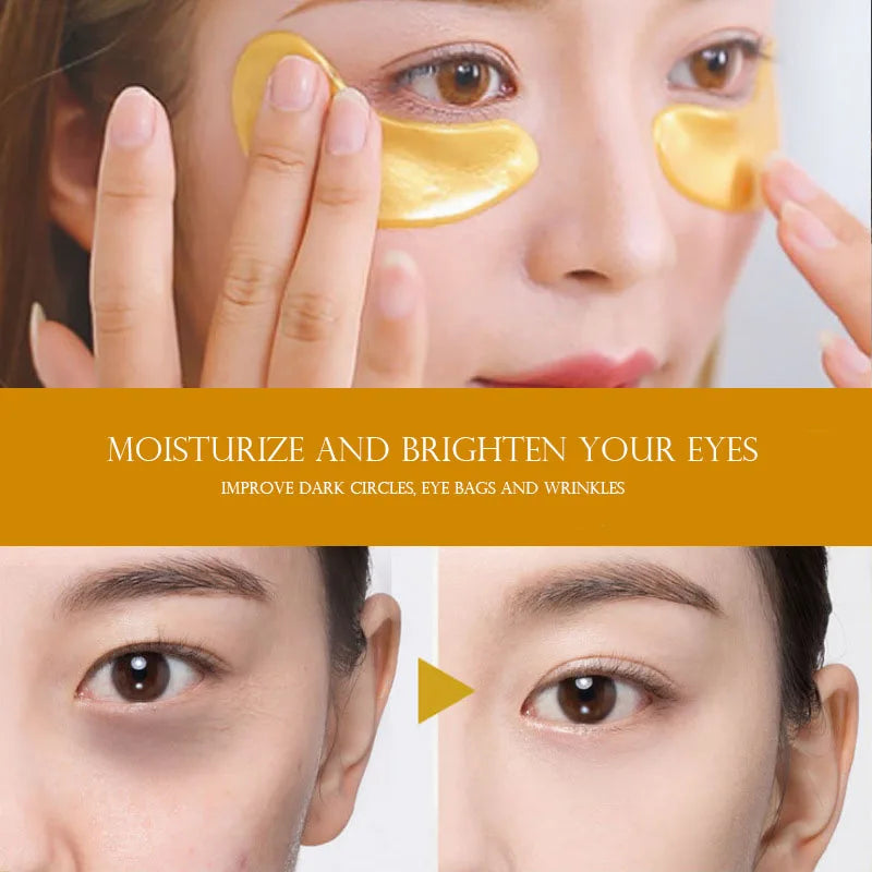 Gold Collagen Eye Masks 50 Pairs – Anti-Aging, Dark Circles