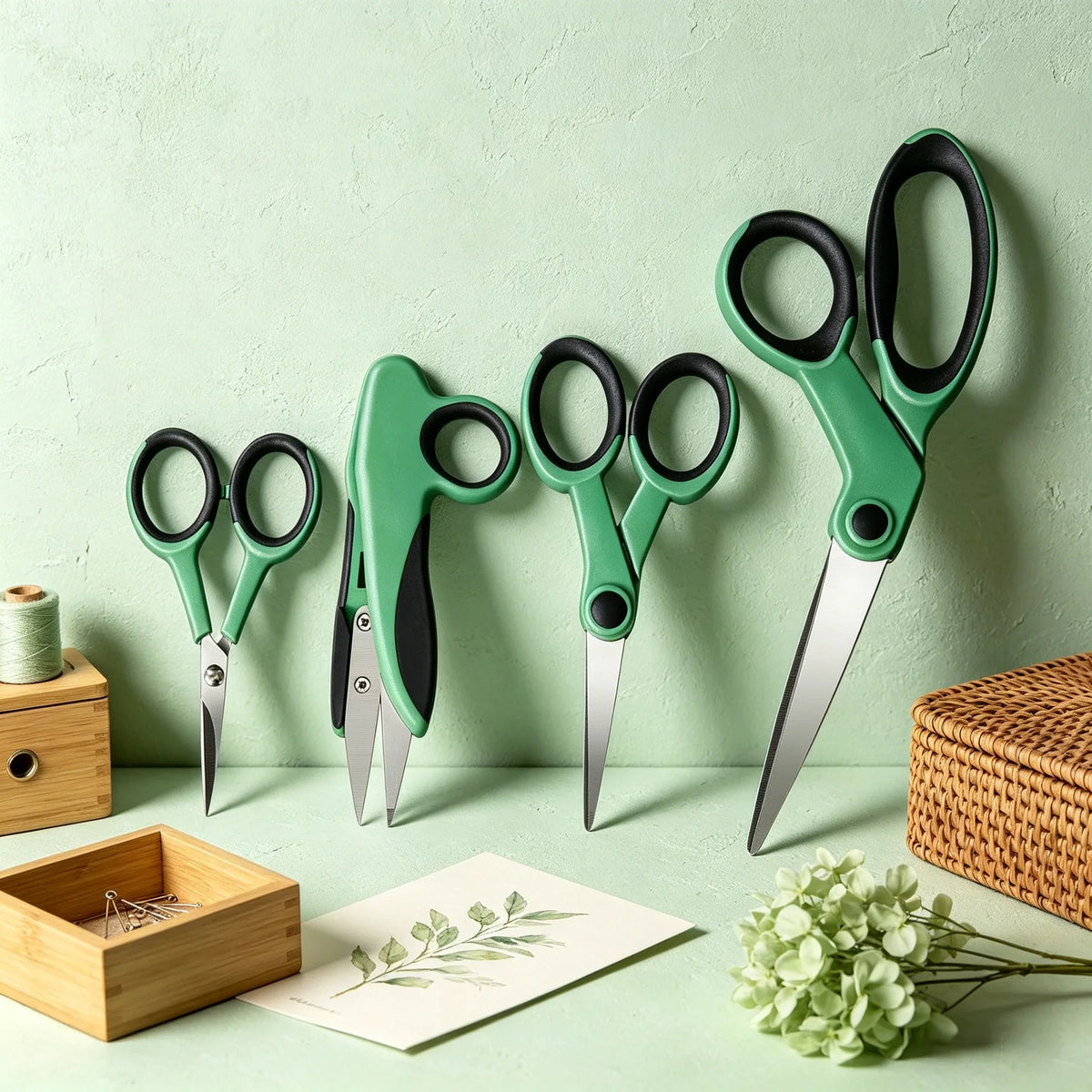 4-Piece Tailor Scissors Sewing Craft Tool Kit – Stainless Steel