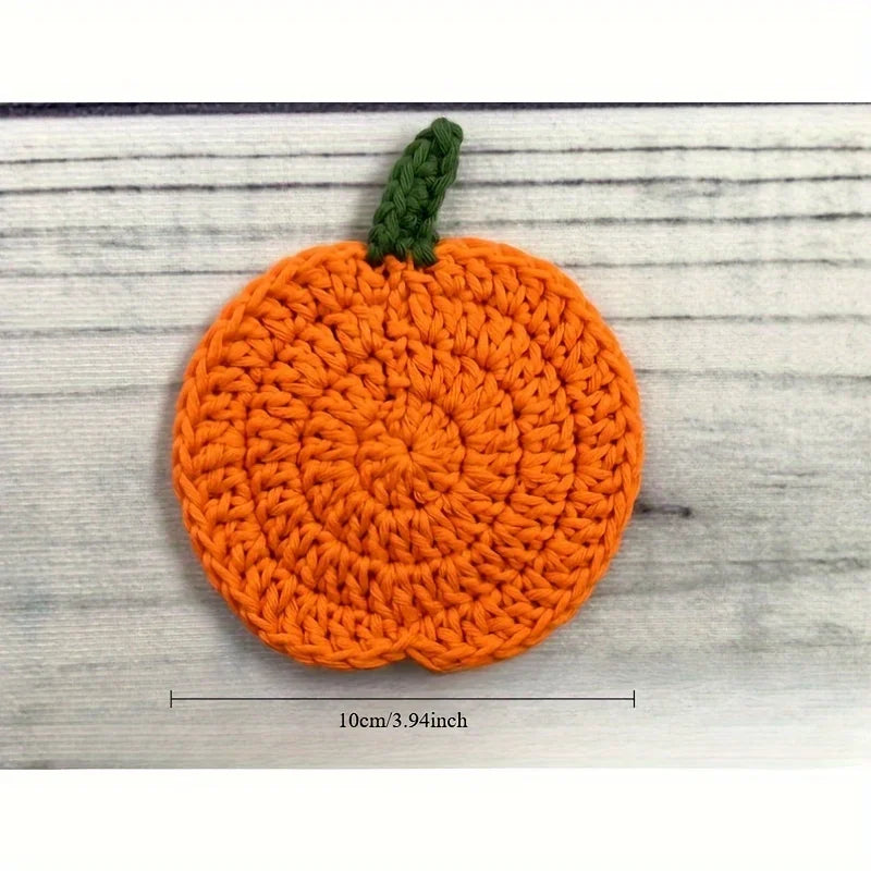 Handmade Crochet Coasters – Farmhouse Fabric Drink Pads