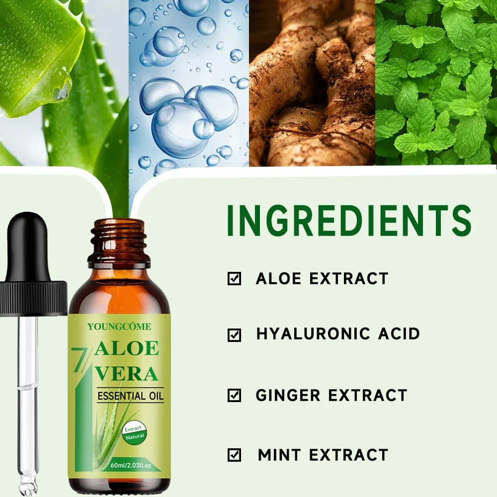 Organic Aloe Vera Oil – Hydrating Skin & Hair Nourishing Oil