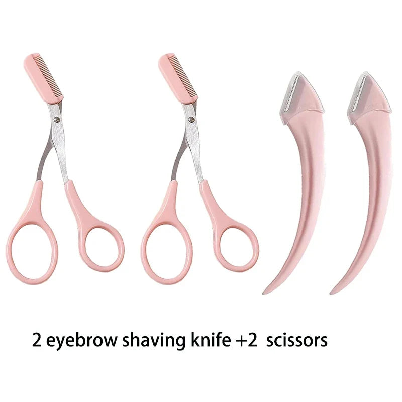 Professional Eyebrow Trimmer Razor with Comb for Women