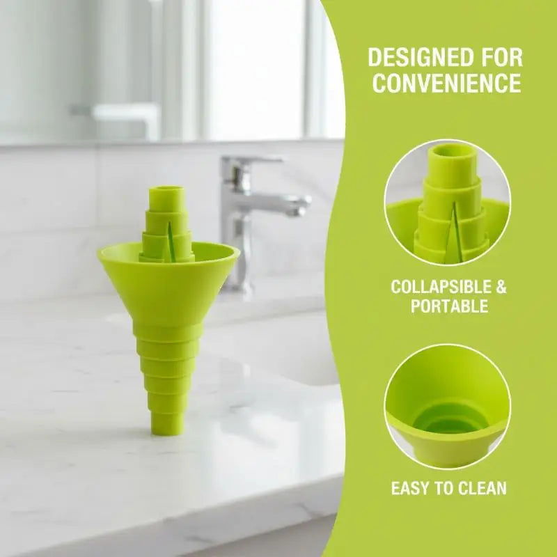 Universal Bottle Emptying Kit – No-Waste Liquid Transfer Funnel