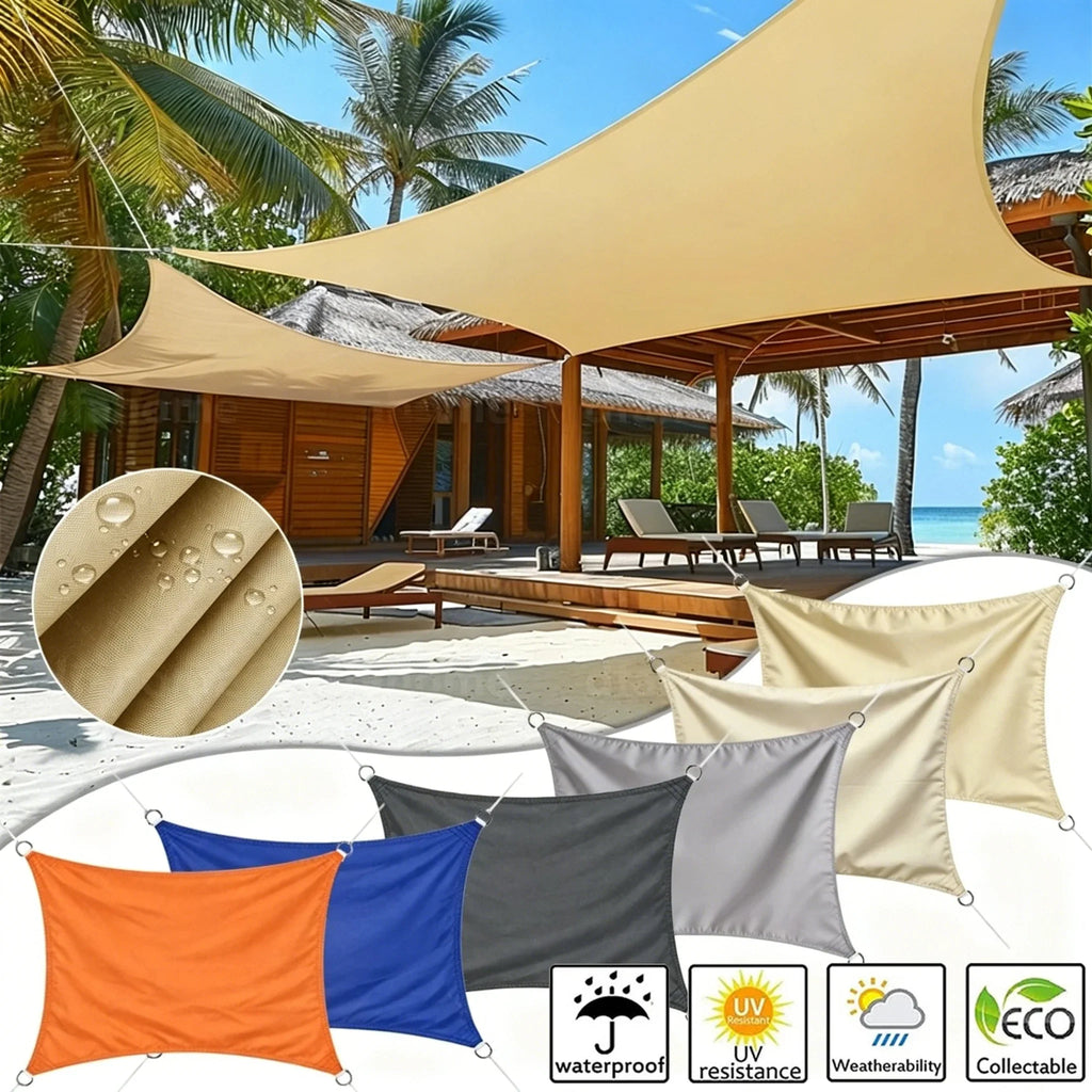 Rectangle Sun Shade Sail – 98% UV Block Waterproof Canopy