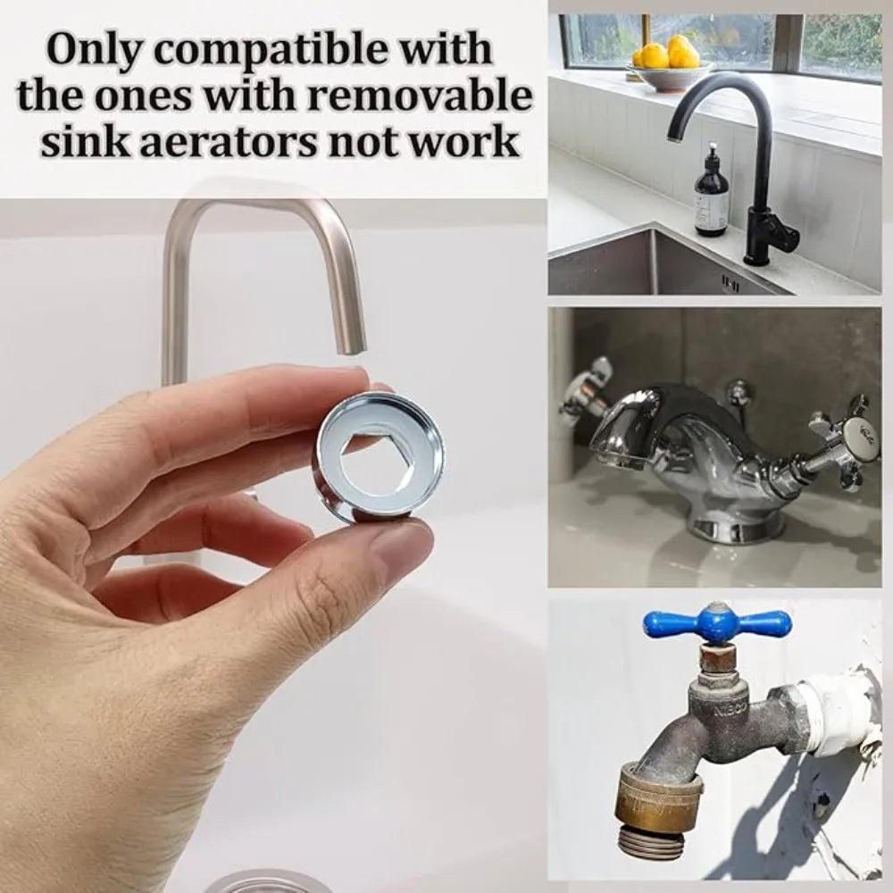 Faucet Thread Adapter 16–32mm Internal & External Fine Tooth