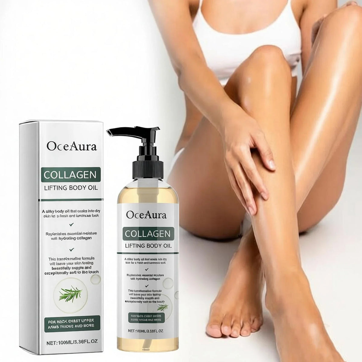 OceAura Collagen Body Oil – Firming, Anti-Aging & Hydrating 100ml