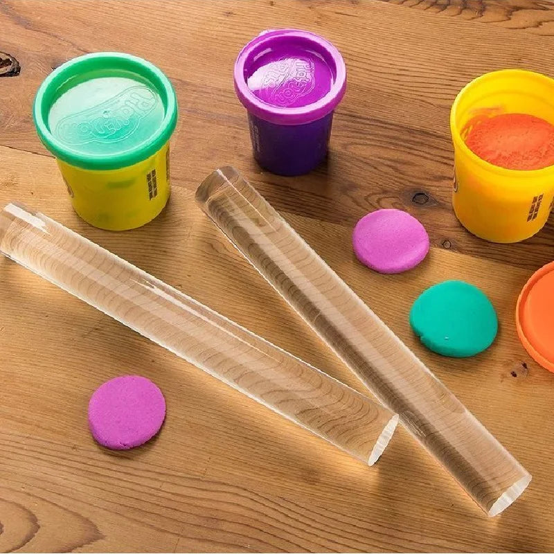 Transparent Acrylic Clay Rolling Rod | DIY Pottery Sculpting Tool