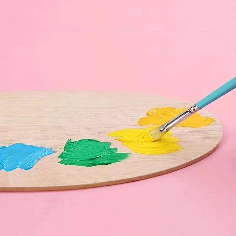 Bview Wood Watercolor Palette Oil Acrylic Painting Tool Art