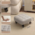 Wheeled Rolling Low Stool – Rotating Cushioned Nail & Pedicure Seat