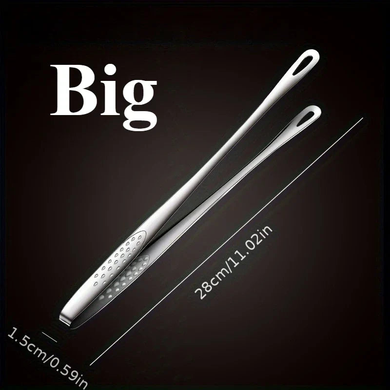 Stainless Steel BBQ Tongs | Barbecue, Bread & Ice Clips 1-2pc