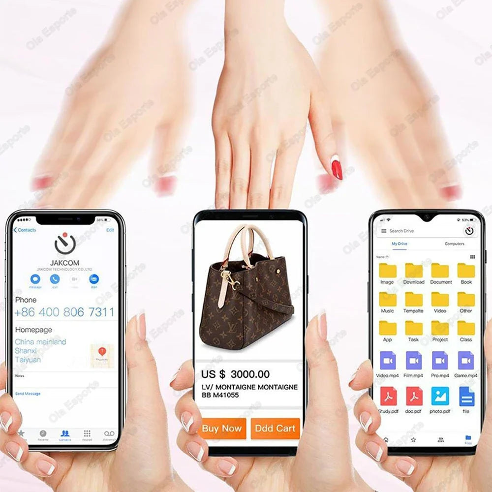 NFC Smart Nail Chip SOS Virtual Call Fitness Supervision Function GPS