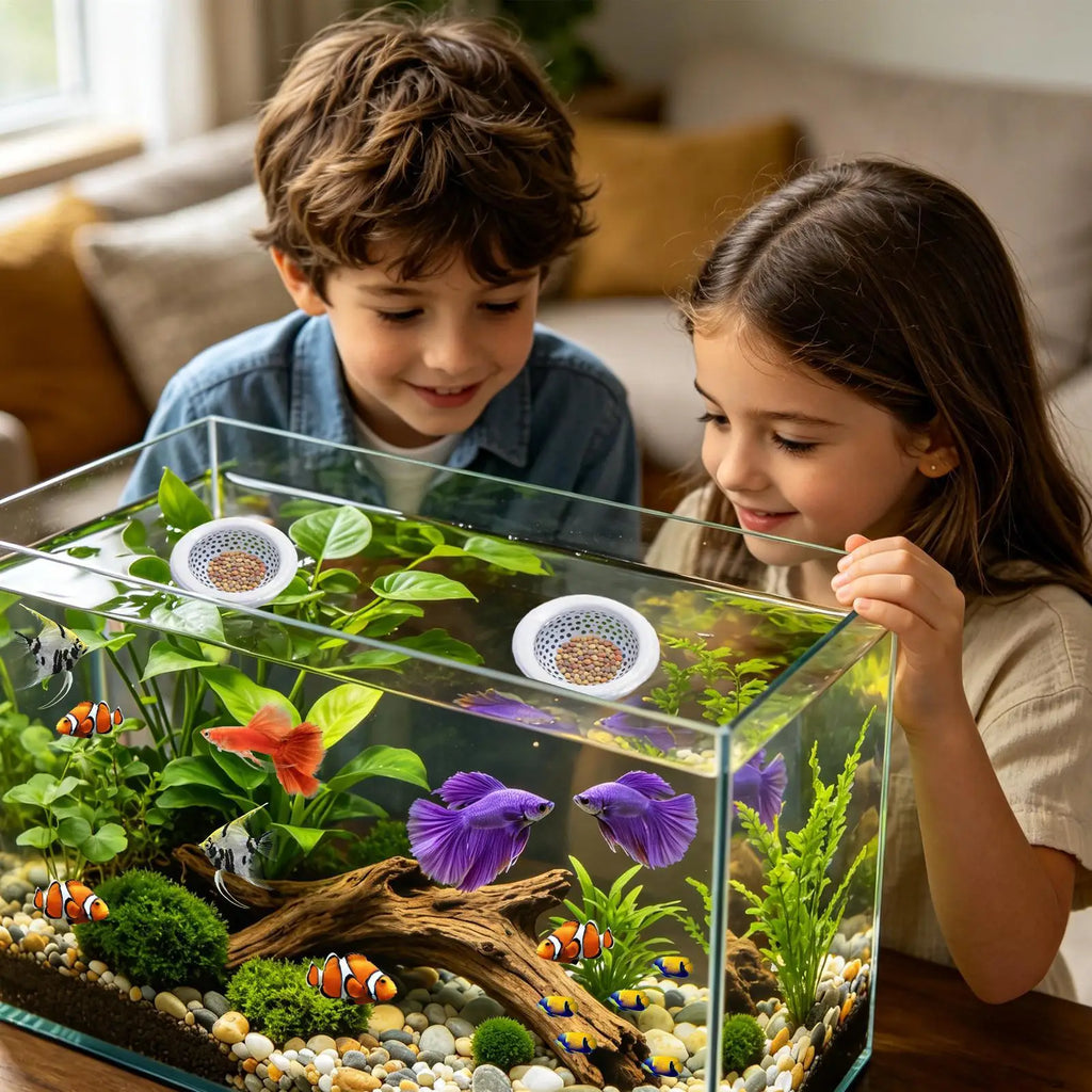 Floating Betta Hammock 2pcs – Leaf Cave Fish Tank Shelter