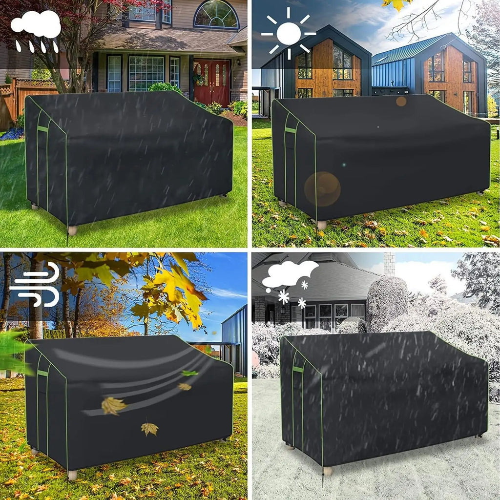 Heavy-Duty Outdoor Loveseat Cover | Waterproof 2-Seater Bench