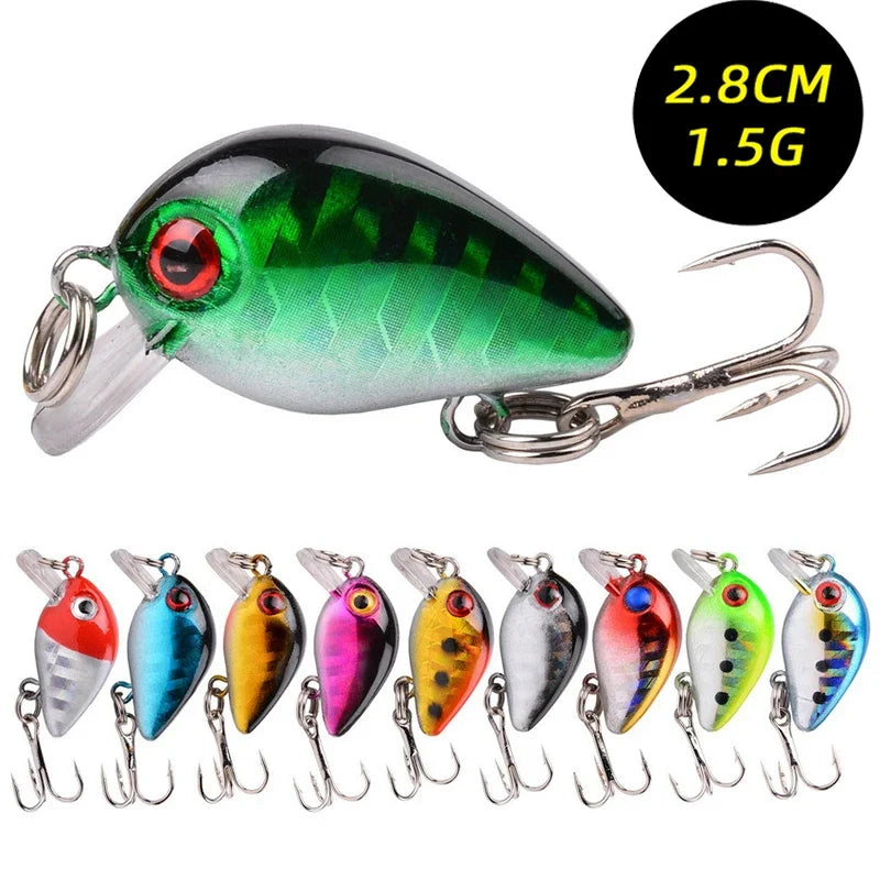 2026 Mini Biomimetic Hard Bait Random 3 5 Mixed Crank Fishing Lure