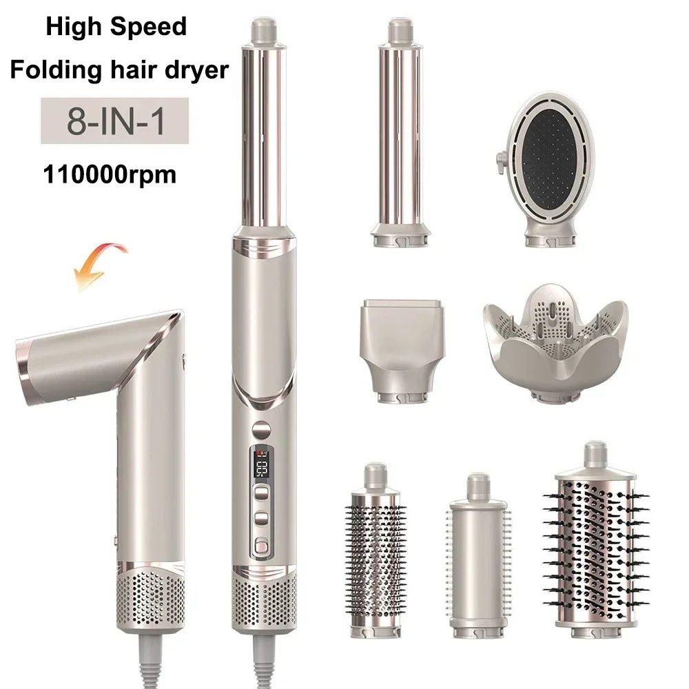 YOOSilk 8-in-1 Hair Dryer Airwrap | 110,000 RPM Styling Set