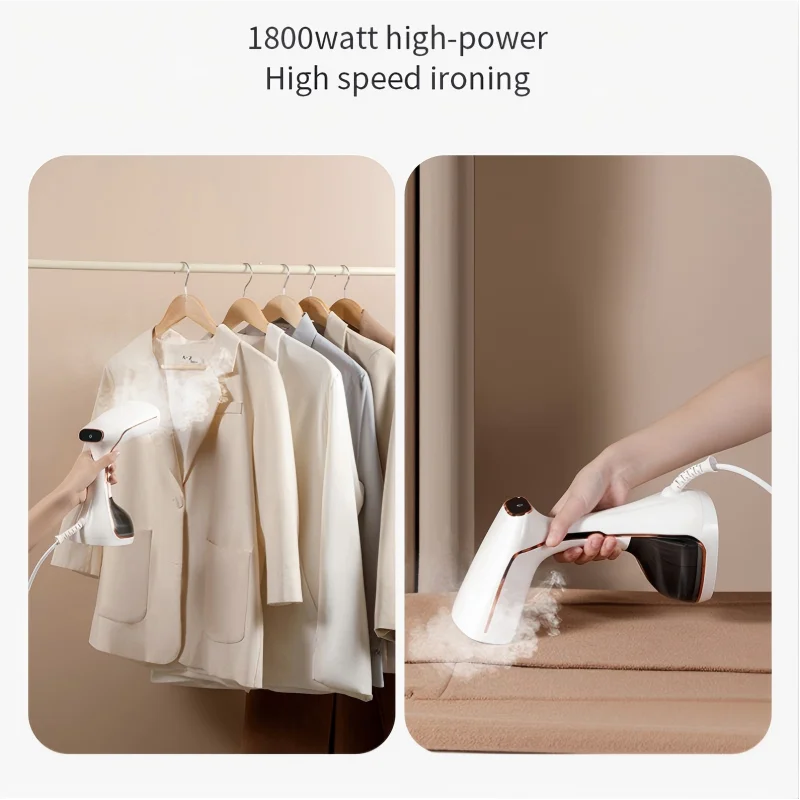 HOMEFISH Touchscreen Handheld Garment Steamer | Mini Vertical Iron
