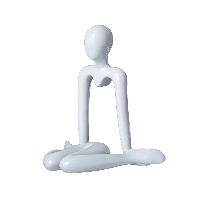 Abstract Figure Thinkers Plastic Crafts Cute Little Ornaments Room