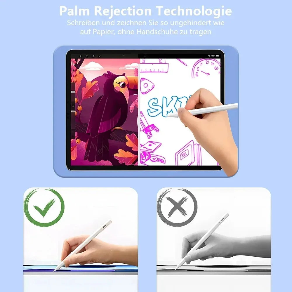 iPad Stylus Pen – LED Indicator, Palm Rejection & Tilt 2018–2025