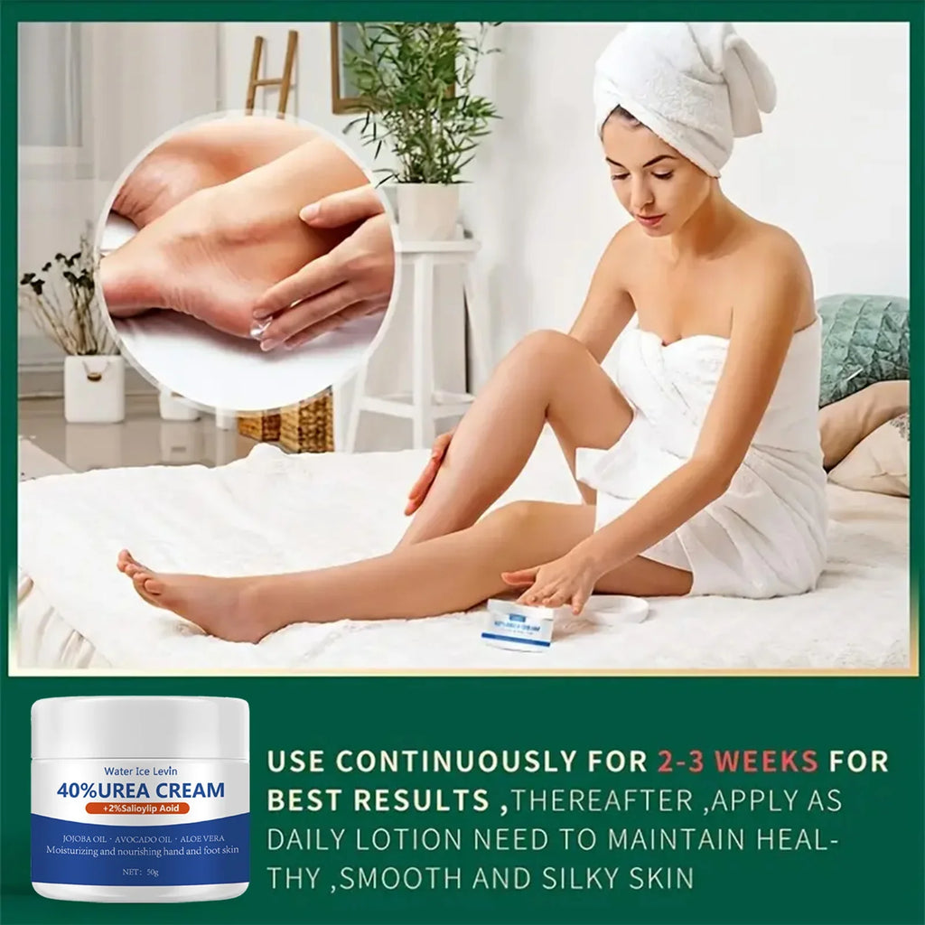 40% Urea Foot Cream with Aloe Vera – Softens Dry Heels 50g