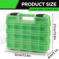 34-Compartment Double-Sided Tool Box Organizer | Hardware Storage