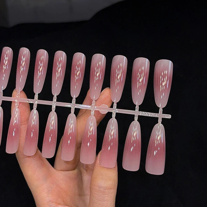 30Pcs Nude Matte Press-On Nails | Almond Full Cover Nail Tips
