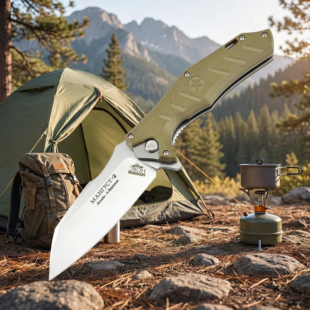 G10 Pocket Folding Knife – Carbon Steel Outdoor Camping Knife