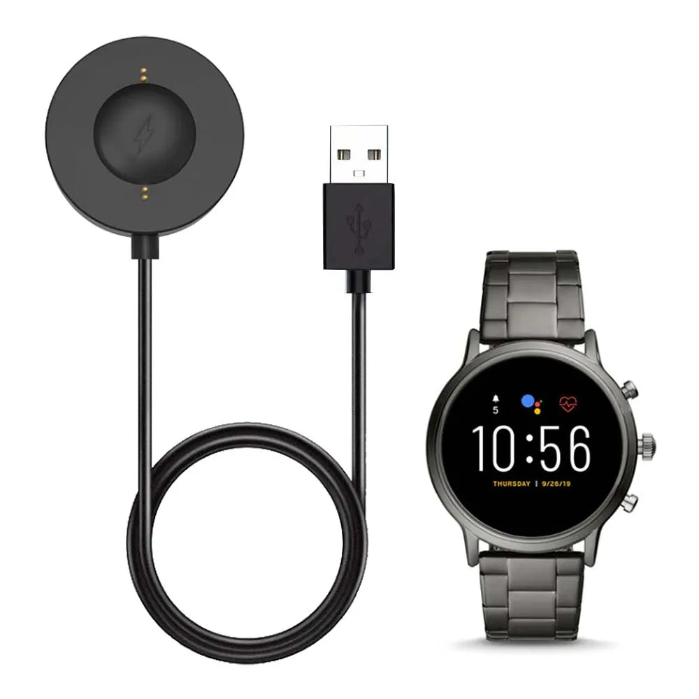 1M USB Charger Cable for Fossil Gen 6/5/4/SE Sport & Emporio Armani