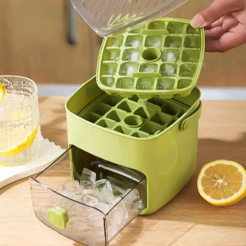 48-Grid Double Layer Ice Cube Tray | Easy-Release Ice Mold