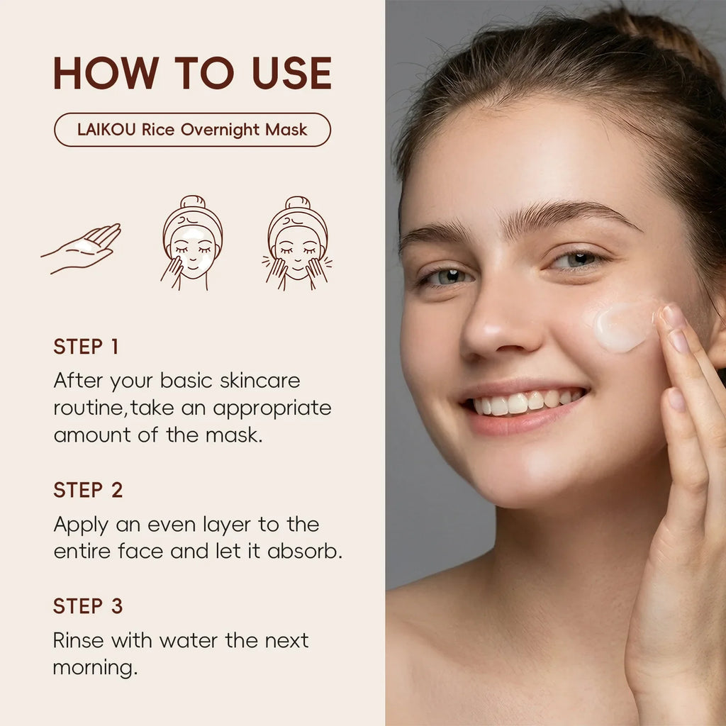 Rice Pulp Brightening Sleep Mask | Korean Skincare