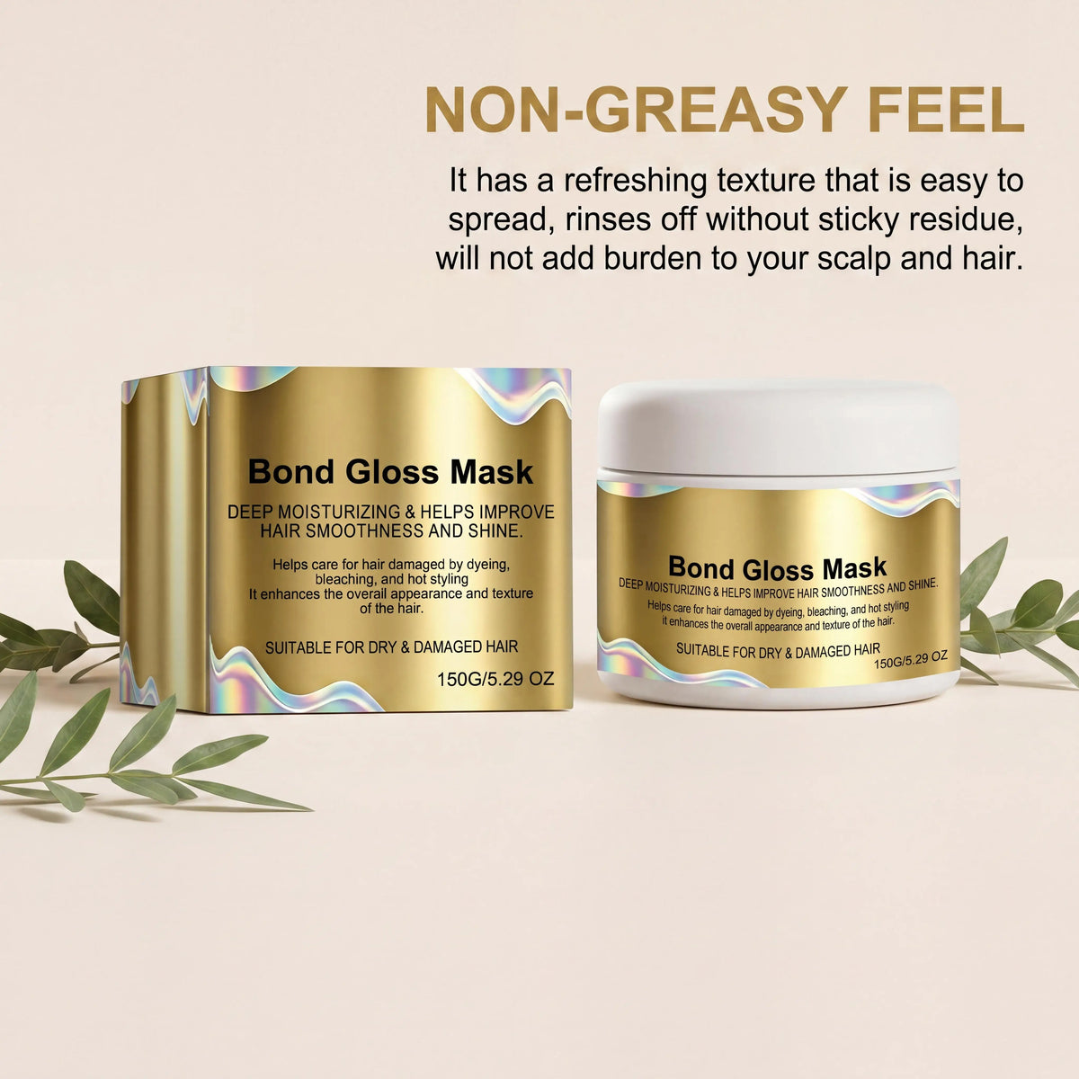 Bond Gloss Deep Conditioning Hair Mask – Keratin & Vitamin E