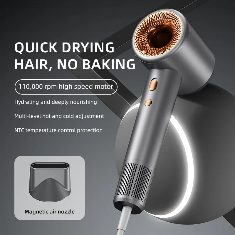 HOMEFISH Ionic High-Power Hair Dryer | Frizz-Free Drying