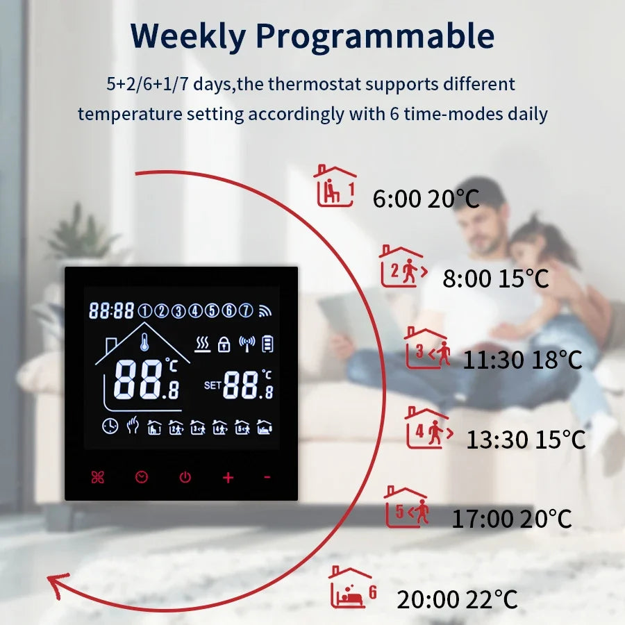 Tuya WiFi Smart Thermostat – Floor Heating & Gas Controller