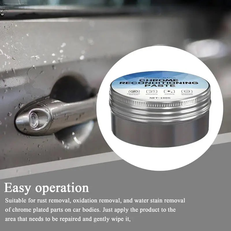 Rust Remover Metal Chrome Reconditioning Paste Tarnish Stainless