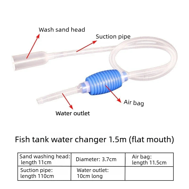 Semi-Automatic Aquarium Gravel Cleaner Vacuum Siphon Pump