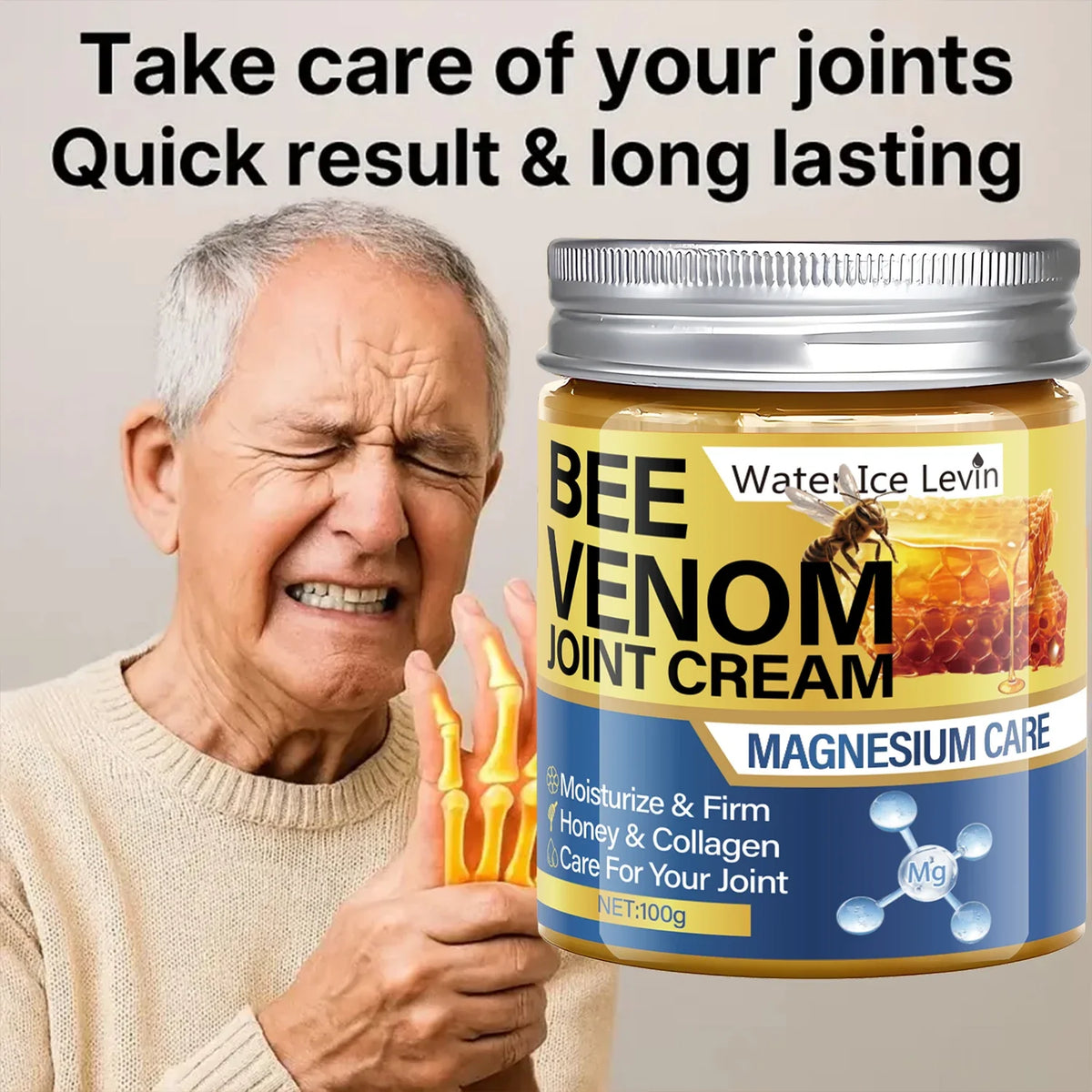 Bee Venom Body Cream – Magnesium & Honey | Firms & Hydrates