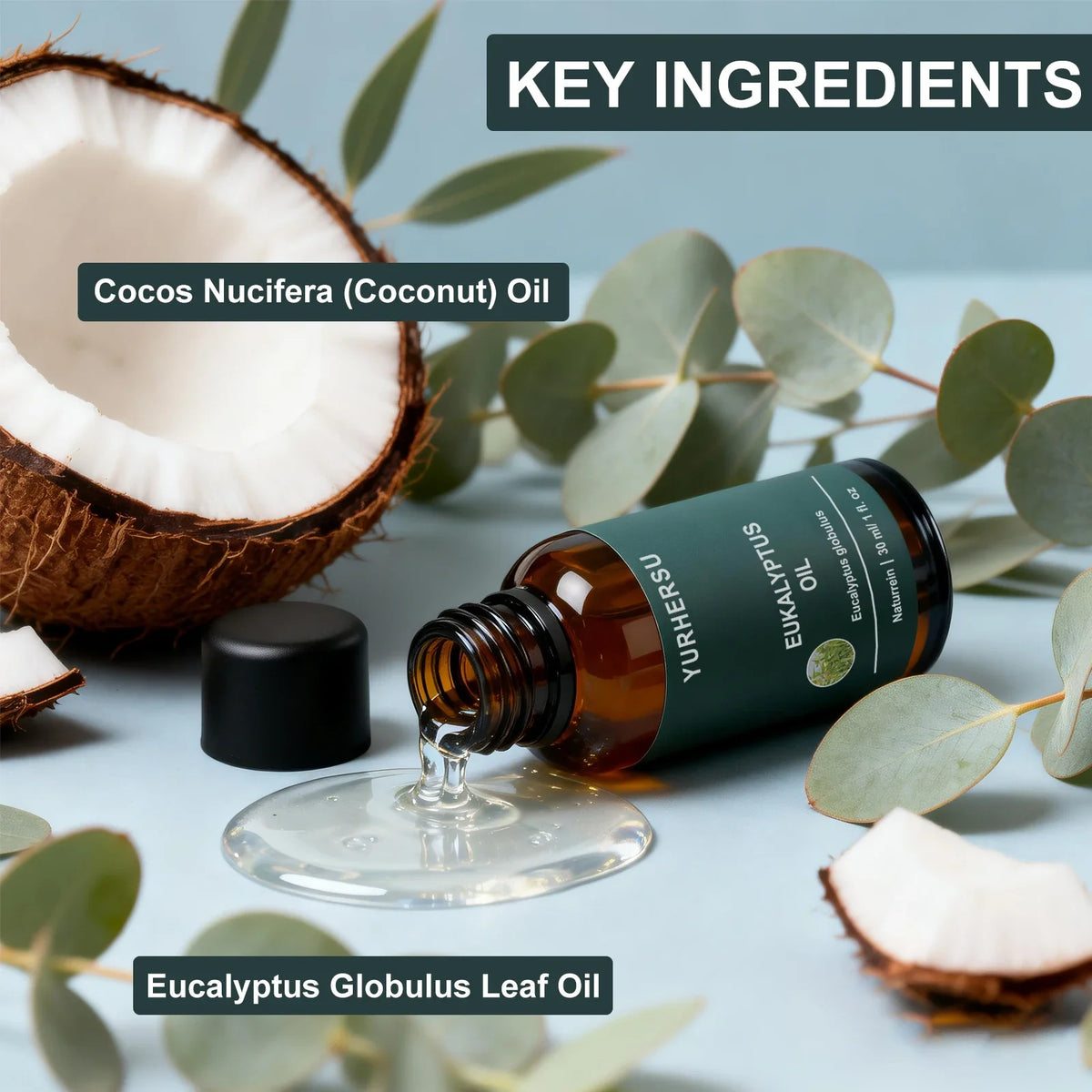 100% Pure Eucalyptus Essential Oil 30ml – Diffuser & Skin Care