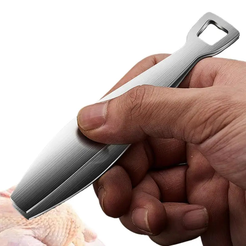 Fish Bone Tweezers Food Tweezer Removal Clamp Stainless Steel Seafood