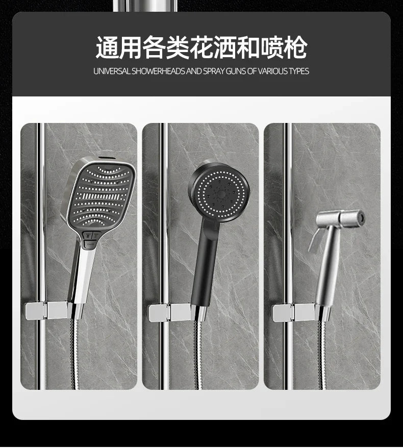 Adjustable Shower Head Holder Bracket for Slide Bar Rail