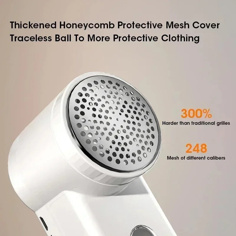 Electric Lint Remover – Wireless 6-Blade Fabric Shaver