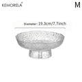 KEMORELA Glass Fruit Bowl & Snack Tray for Home & Kitchen