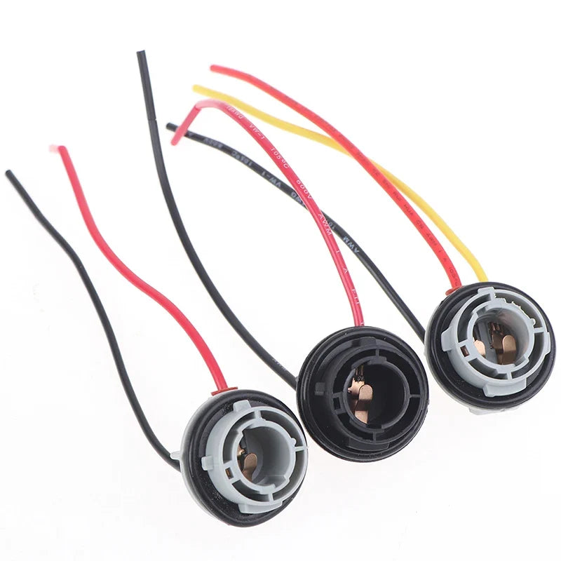 2-Pack 1156 1157 BAY15D Bulb Socket Adapter for Brake Lights
