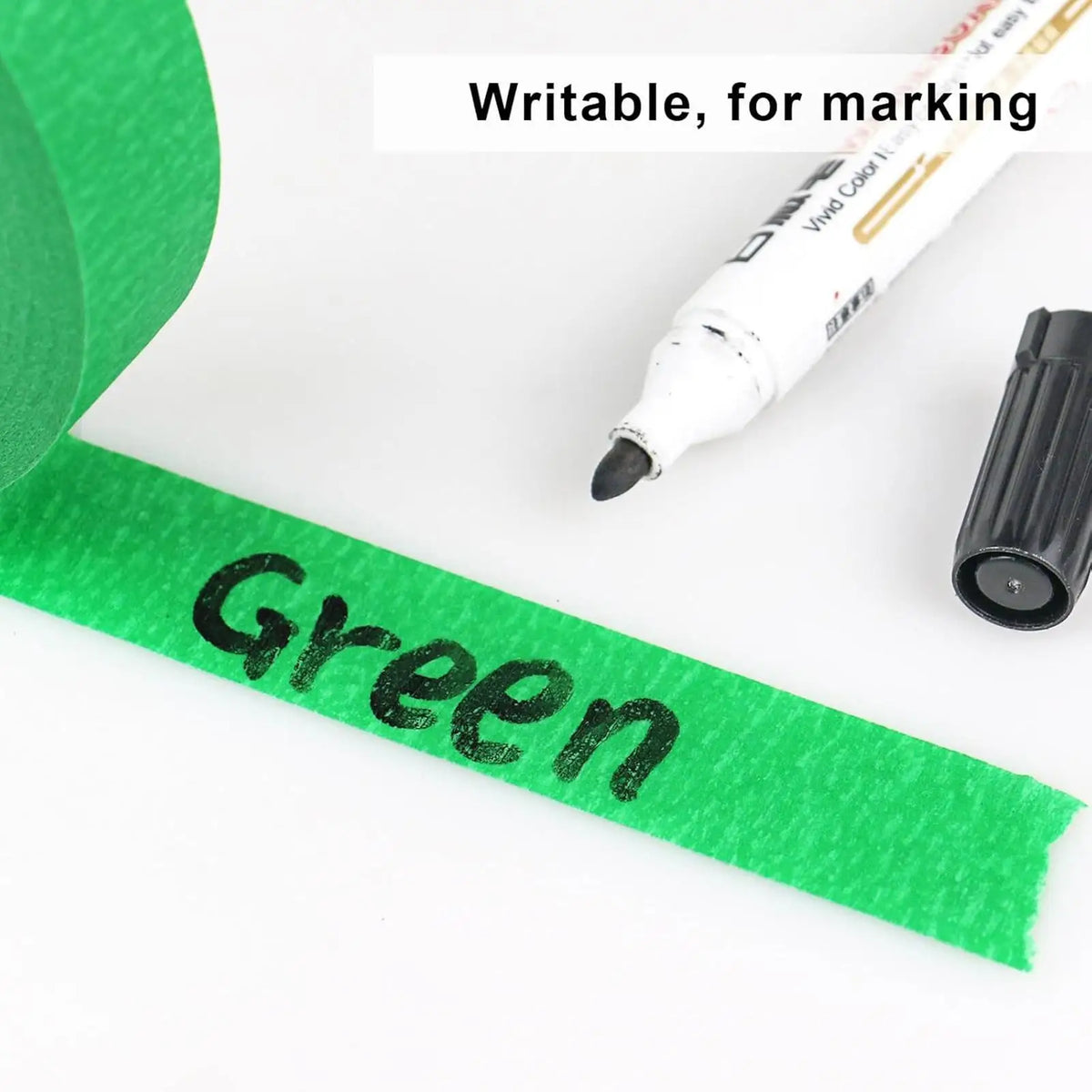 Green Painter's Masking Tape – Clean Edge, Residue-Free 3 Rolls