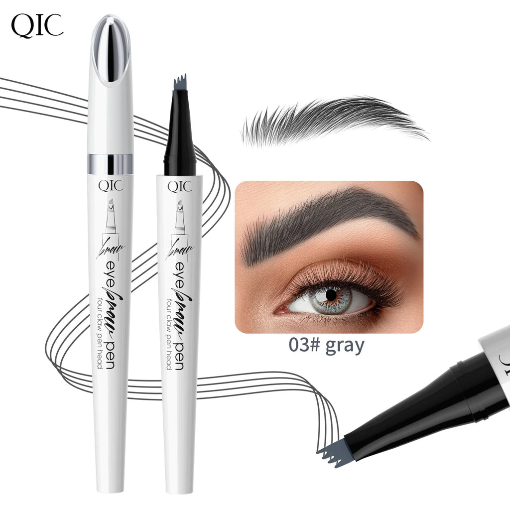 QIC 4-Tip Microblading Brow Pen – Waterproof & Long-Lasting
