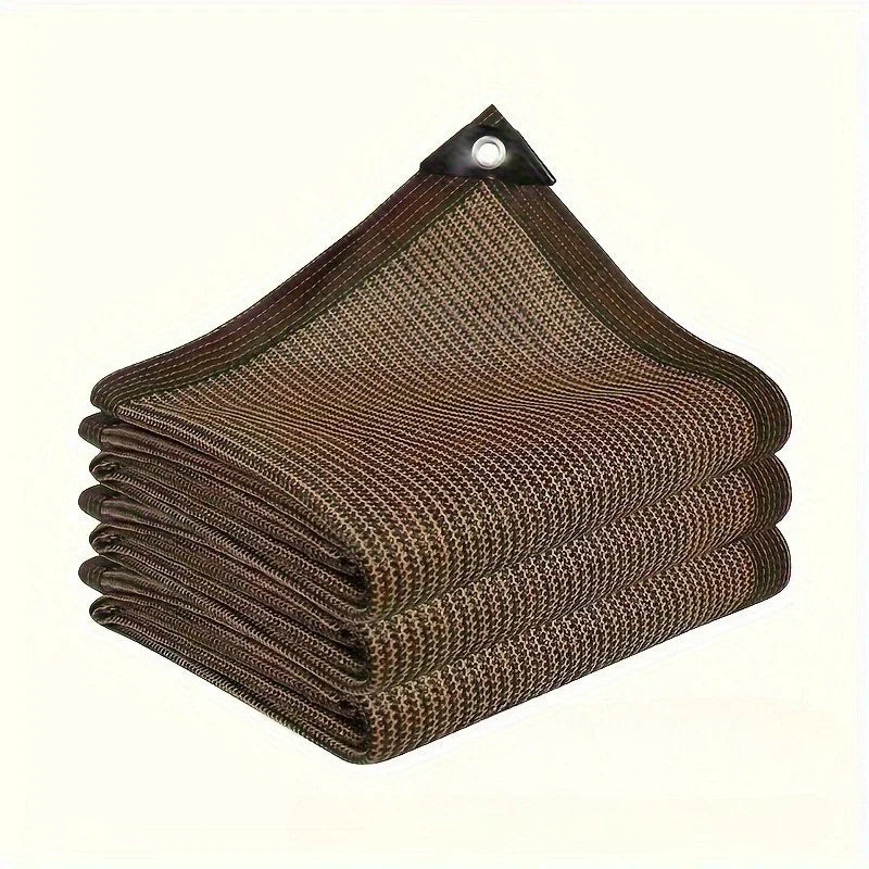 UV-Resistant Outdoor Shade Net Brown – 2m×3m / 3m×4m Canopy