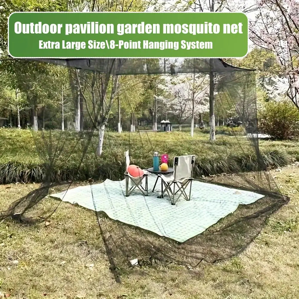 Outdoor Mosquito Net Gazebo Patio Garden Large Mesh Canopy Tent