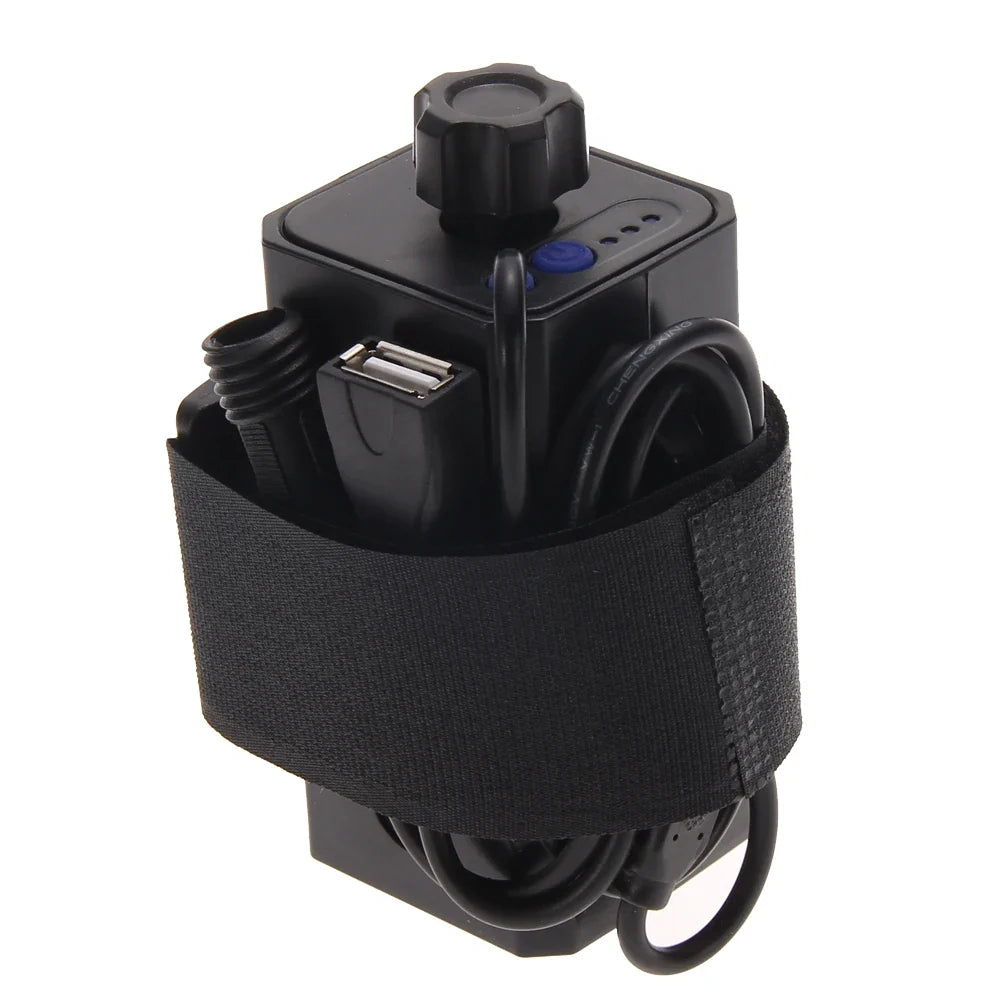 1 Waterproof Battery Case 4x 18650 Batteries House Cover Bicycle Bike