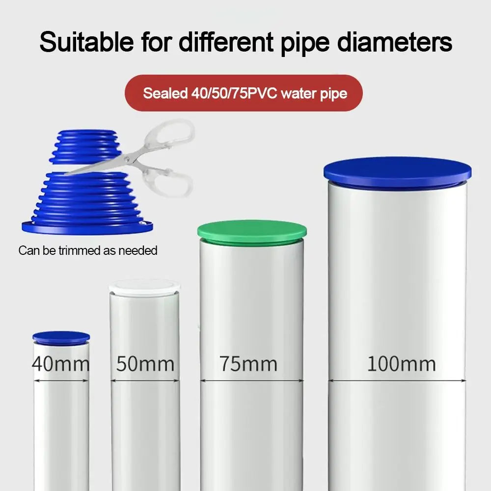Silicone Sewer Pipe Sealing Ring Anti Odor Conical Shape Water Plug