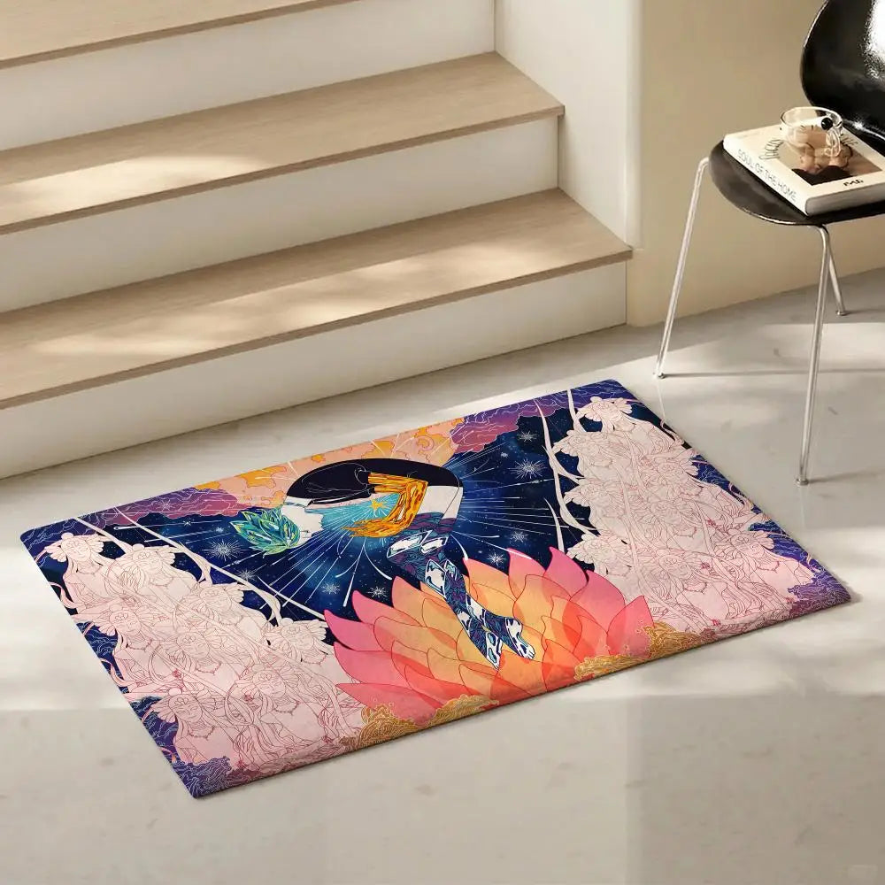 Land of the Lustrous Anime Flannel Floor Mat – Non-Slip Rug