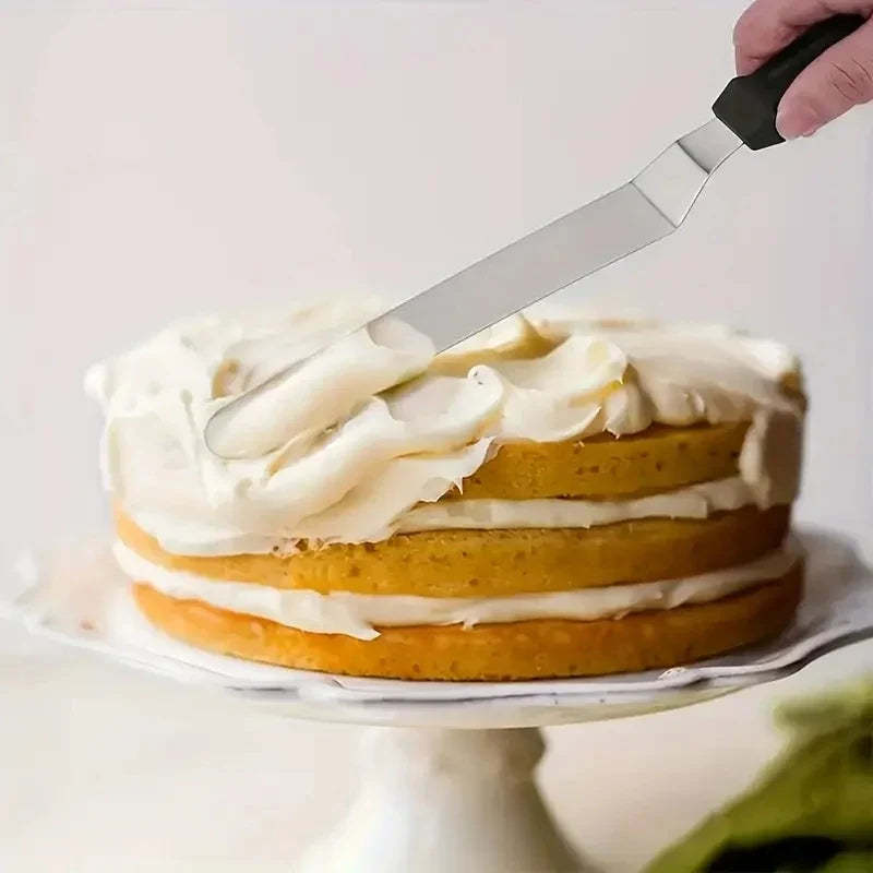 Stainless Steel Cake Scraper & Cream Spatula | 6/8/10 Inch